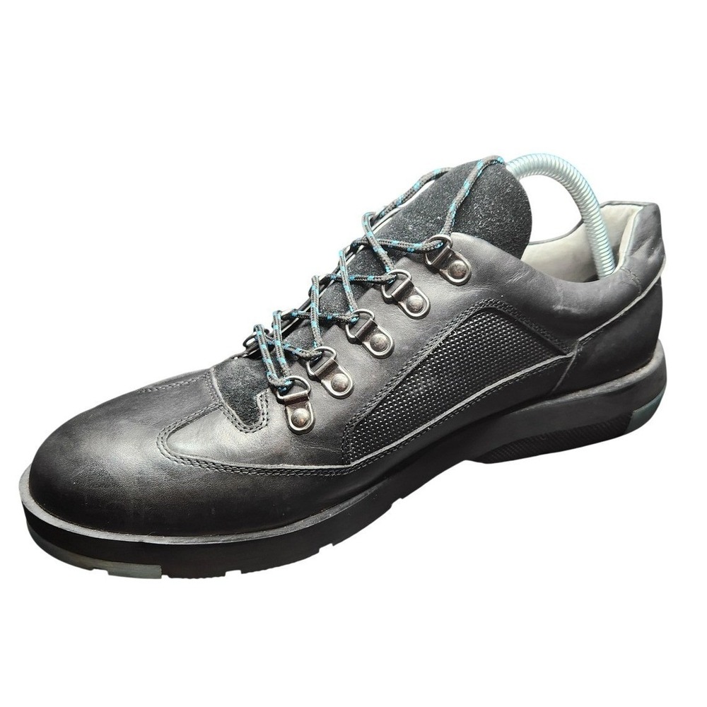 Anthony Miles Shoes Mens 11 Low-Top Hiking Derby Black Leather‎ Sneakers Comfort